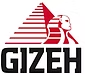 Rote Sphinx-Pyramide, GIZEH-Schriftzug.