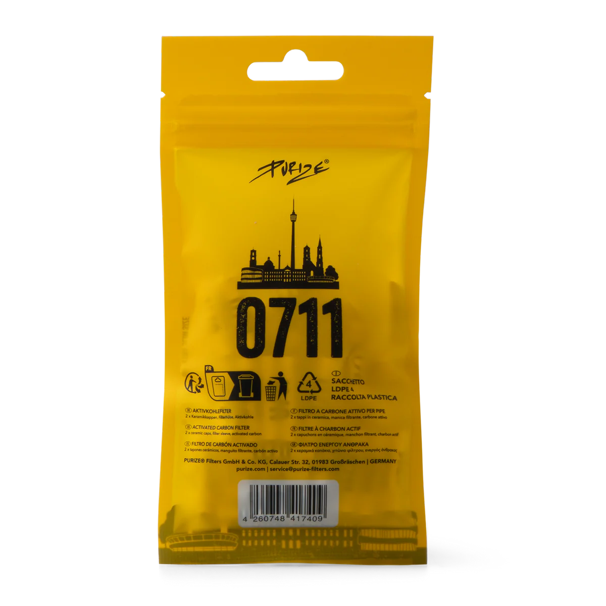 Purize Filter im 0711 Style Rückseite
