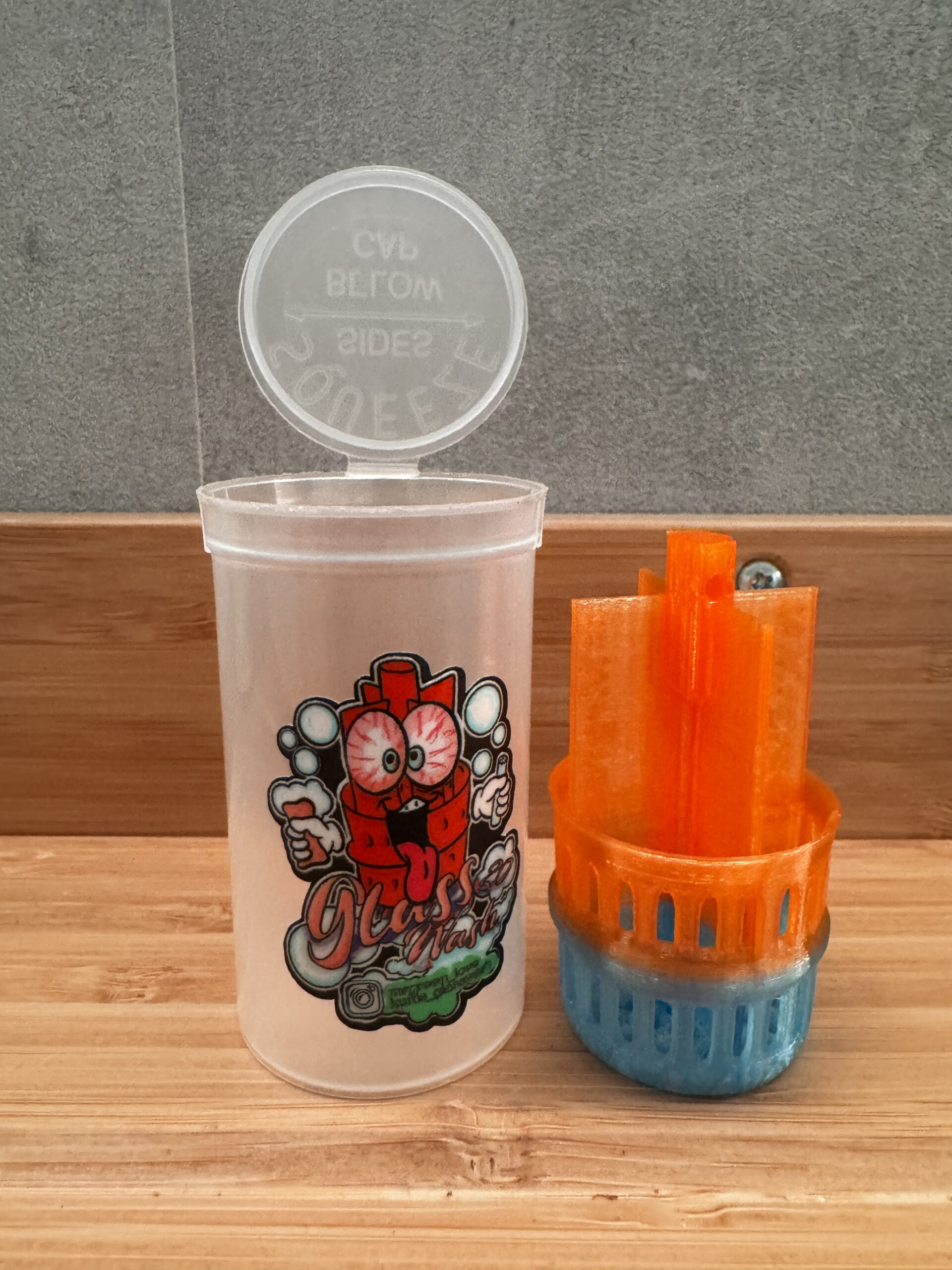 MR. GREENLOVE Glass Wash 2.0 Transparent Orange Blau