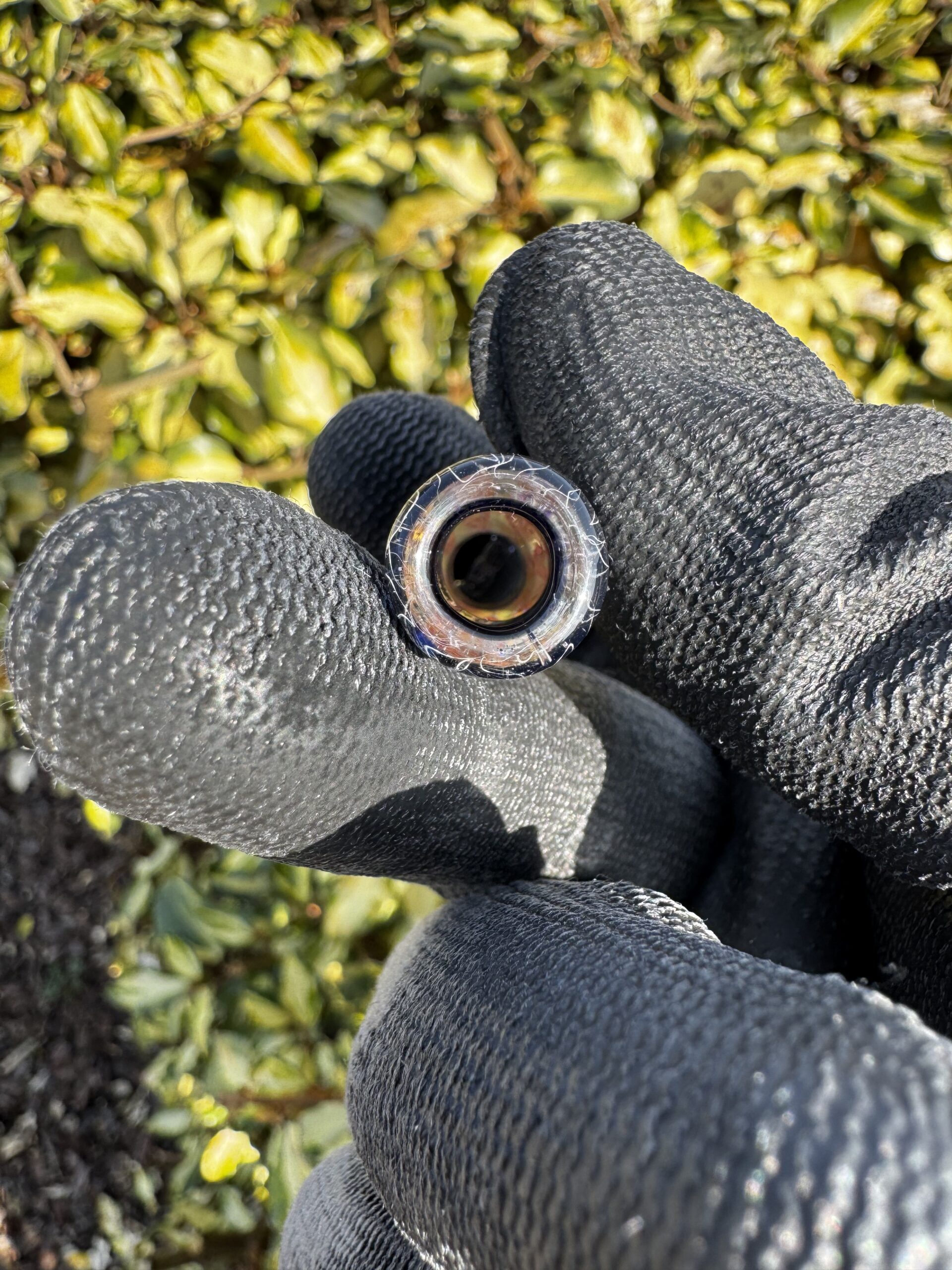 Glasfilter - Shuhbuh - 12,1mm (USA) Rückseite Lochung